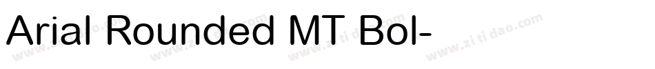 Arial Rounded MT Bol字体转换